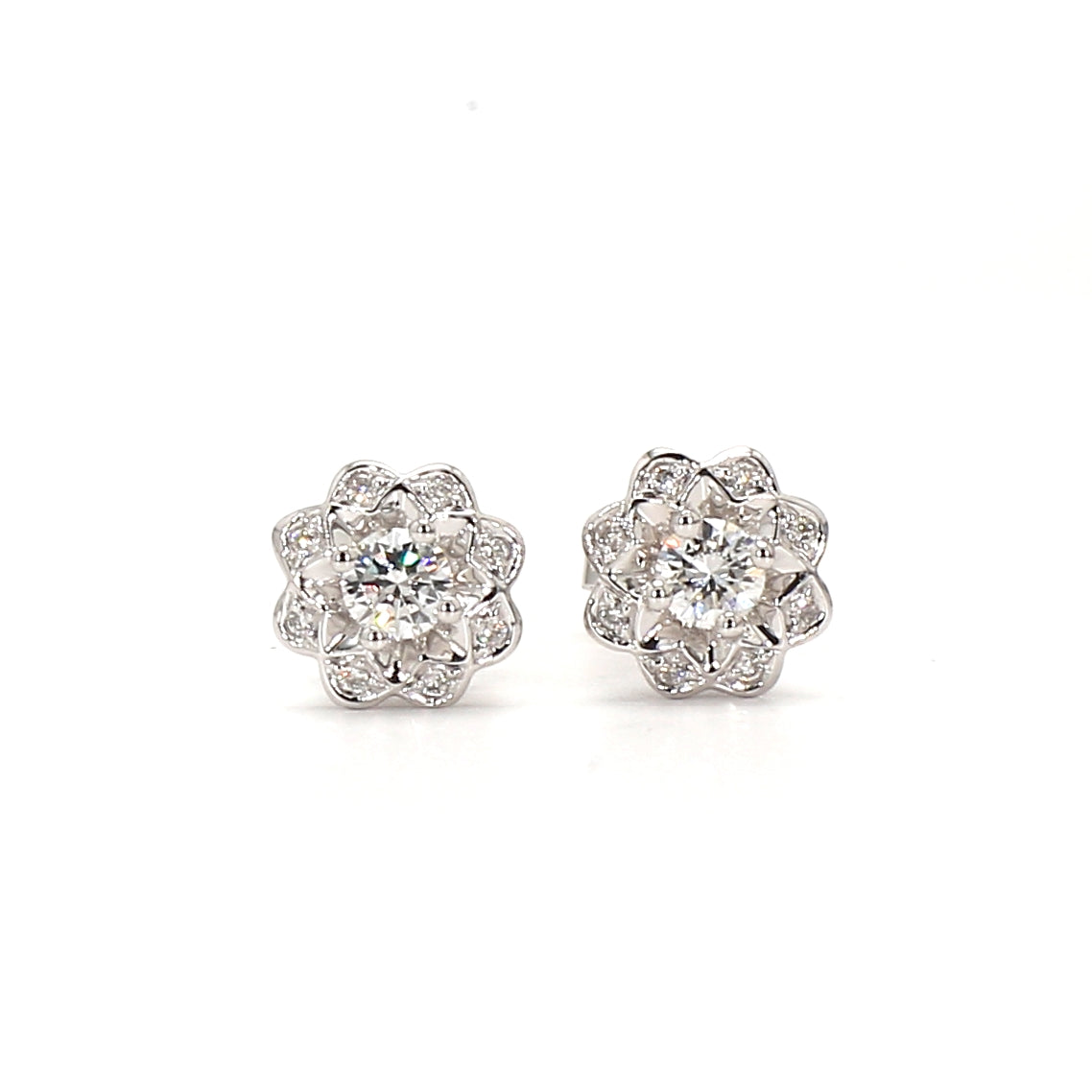 Exquisite Diamond Stud Earrings