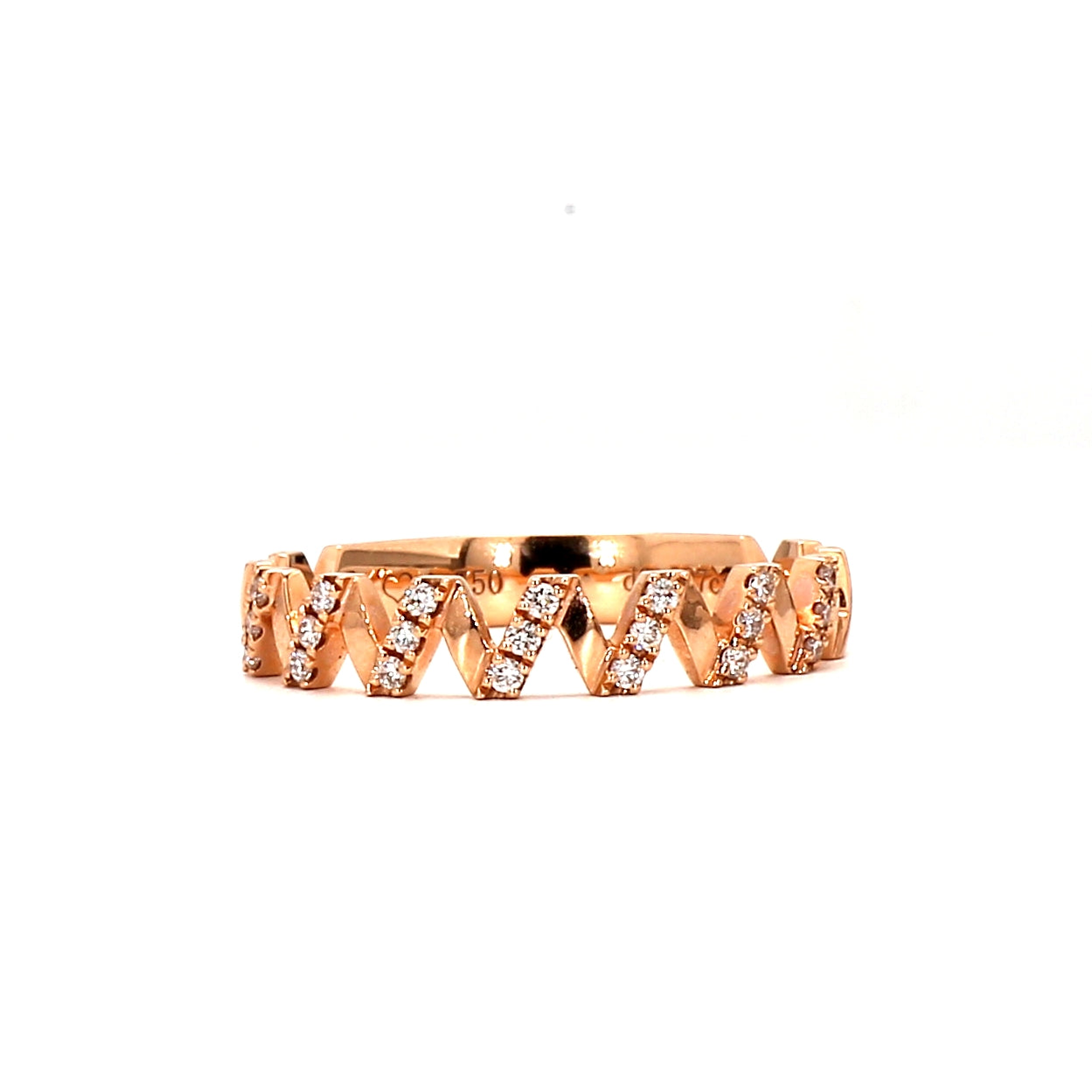Rose Gold Diamond Spark Ring