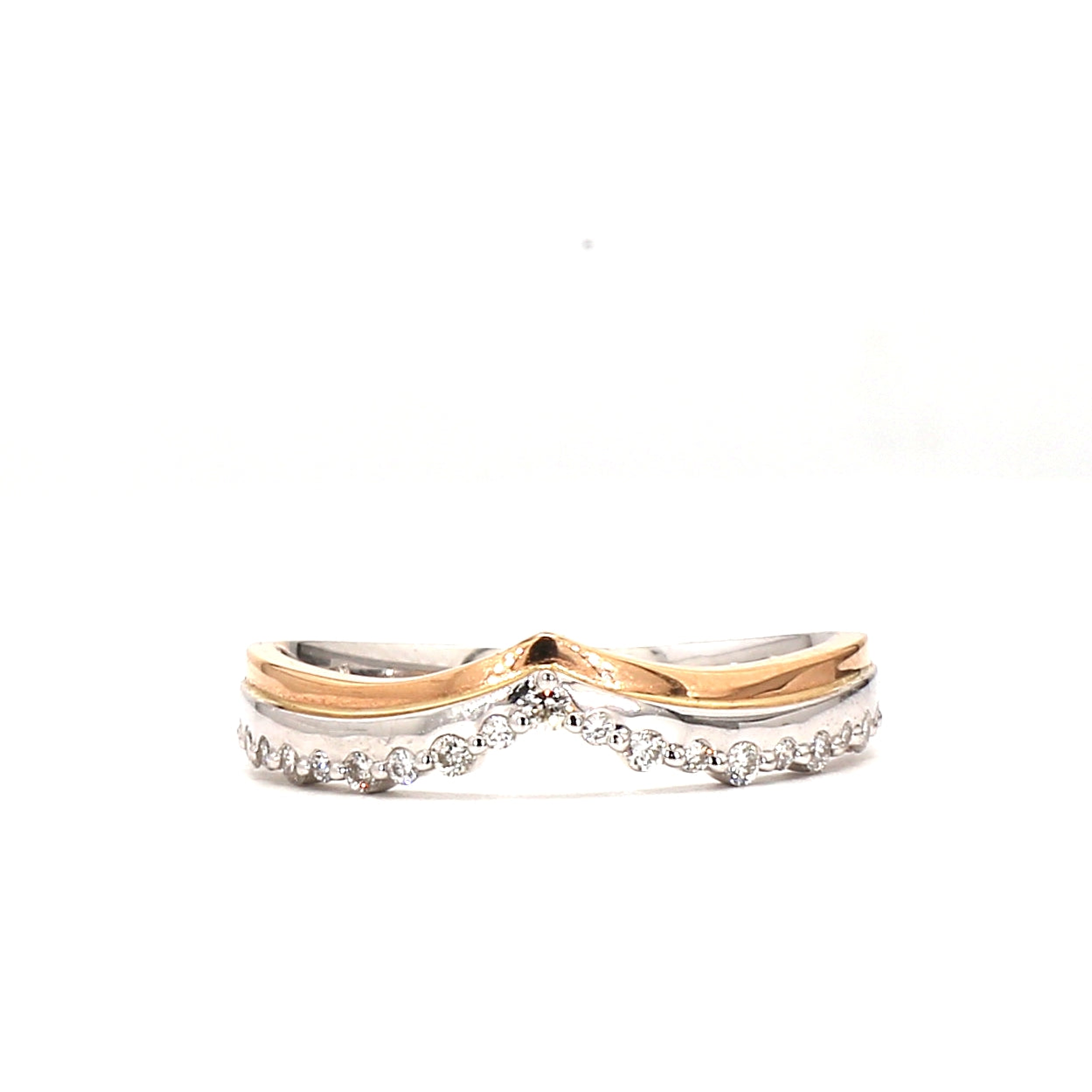 Gold and Sparkling Diamond Ring