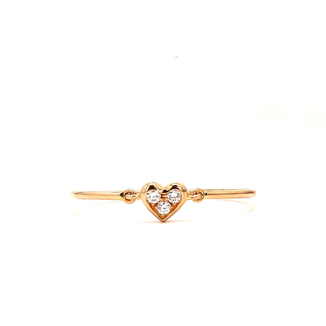 Minimalist Gold and Diamond Ring