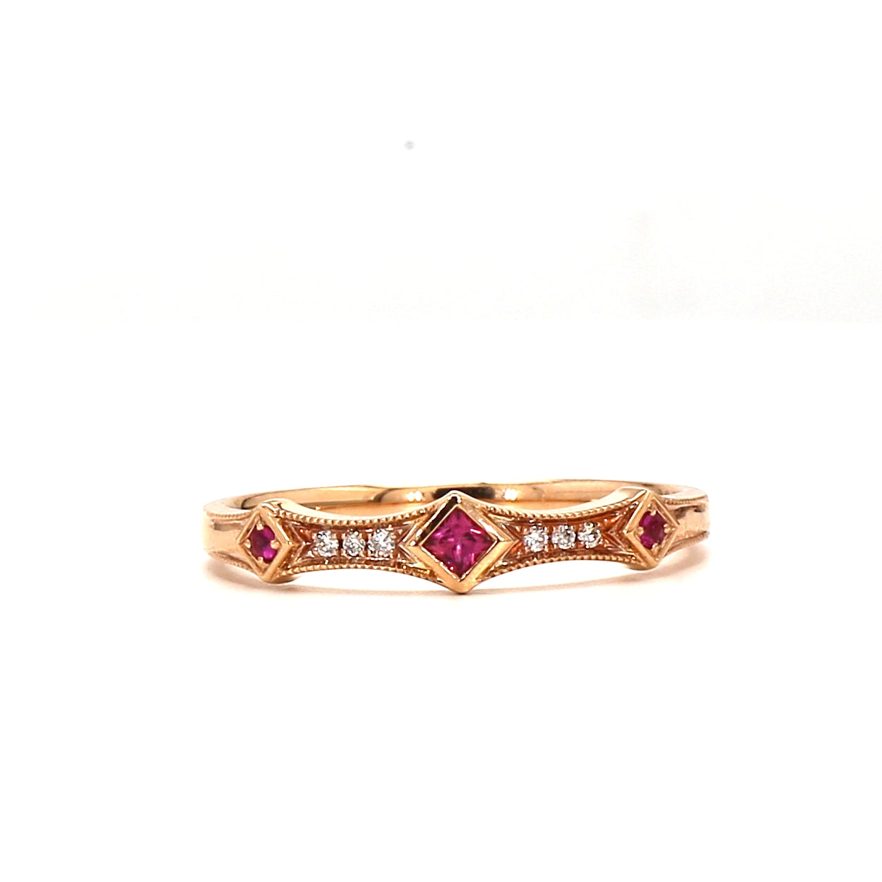 Elegance Ruby and Diamond Ring