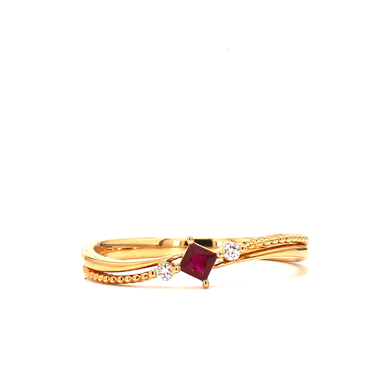 Ruby Charm Diamond Ring