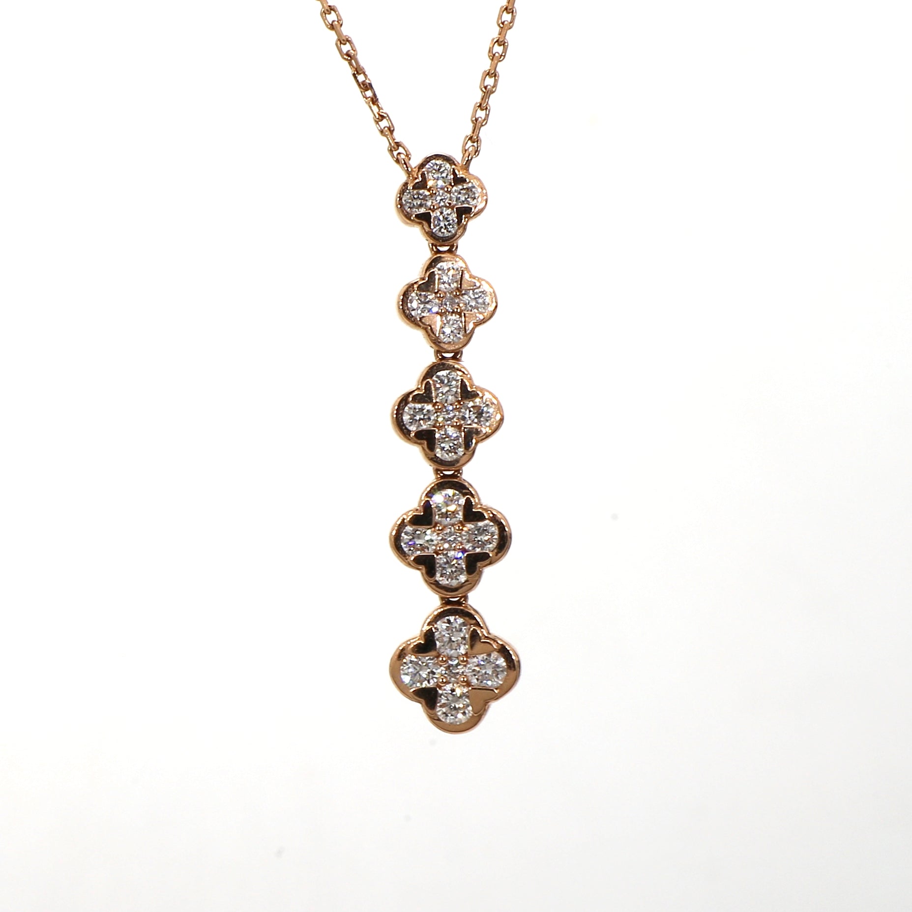 Diamond Pendant in Rose Gold