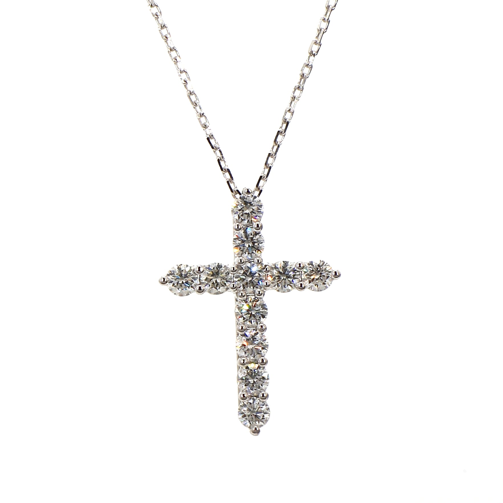 White Gold Cross Pendant